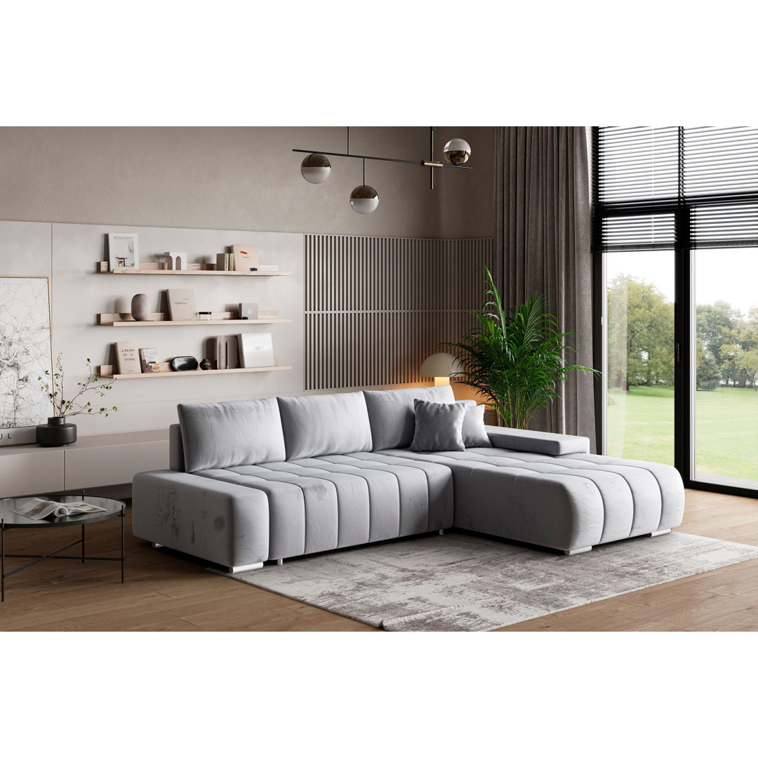 Ecksofa Berthoud mit Bettfunktion