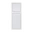 Porte de grange blanche à 2 panneaux en panneau de fibres à densité moyenne de 3/4 po de 30 po x 84 po avec quincaillerie 2 panneaux-128958391