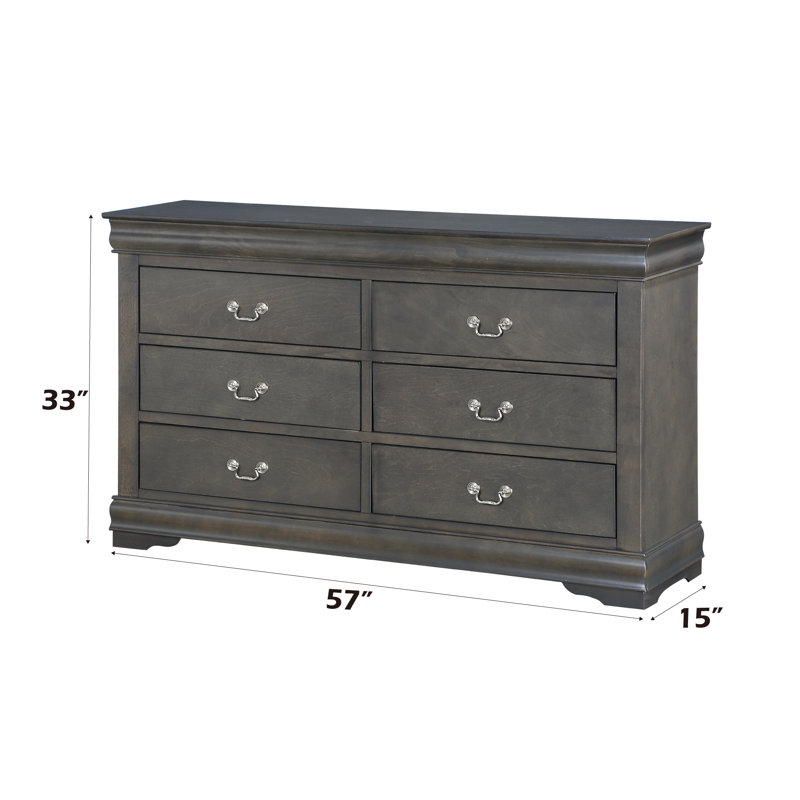 Commode Louis Philippe, Gris foncé