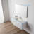 Lucella 48'' Wall-Mounted Bathroom Vanity with Single Acrylic Sink – Fluted Front, Soft-Close Drawers, Floating Design-1843546579