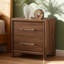Ensemble de grand lit et table de chevet-123386602