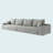 Canapé modulaire Cloud avec siège profond Cloud-532057252-528530906-528530908