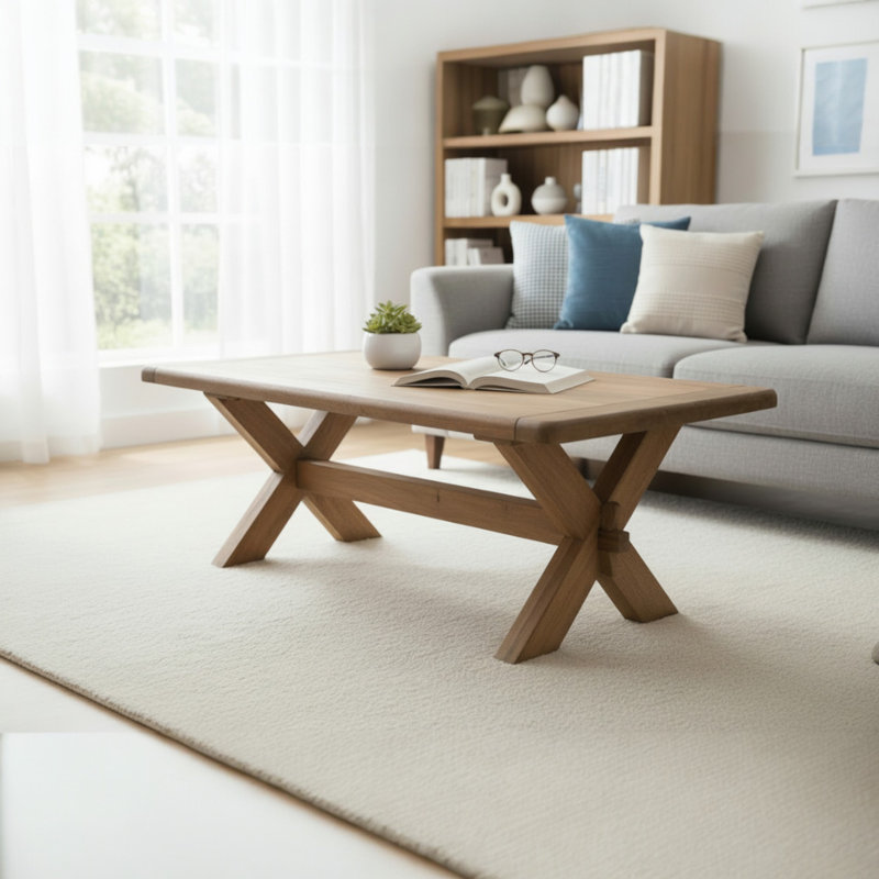 Dorchester Solid Wood Trestle Coffee Table