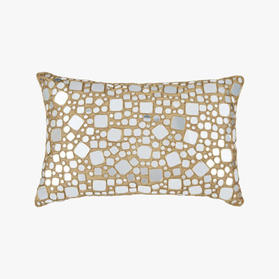 Heavy Metal Mosaic Mirror Pillow Cover & Insert
