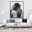 «Well-habillé», art sur toile encadré
