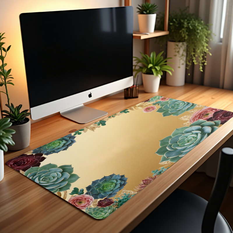 Polyester Desk Pad, 31.5x15.5