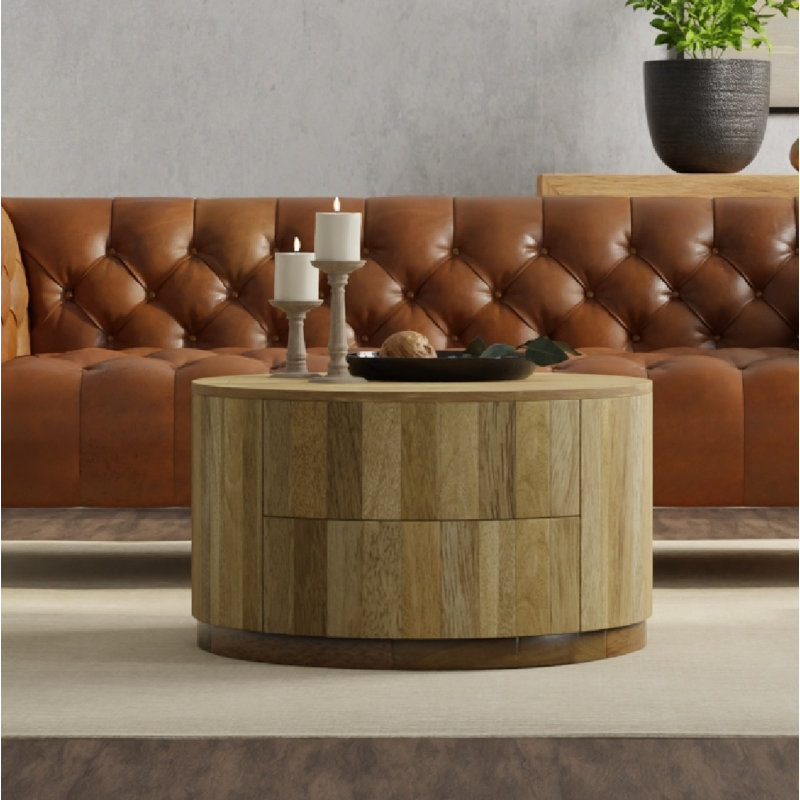 Brettly 2-Drawer Coffee Table, Natural