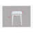 Three-Piece Vanity Table And Stool Set With Built-In LED-Lit Mirror, Offering Ample Storage And Comfort For Your Dressing Routine-42813279