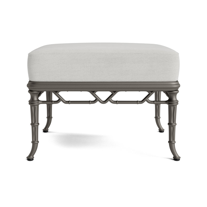 Calcutta Outdoor Ottoman, Mica, Fushion Dove