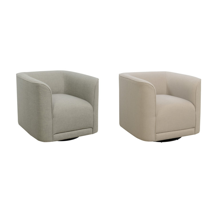 Cordoba Upholstered Swivel Barrel Chair