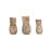 3 Piece Set Petrified Birds Figurine