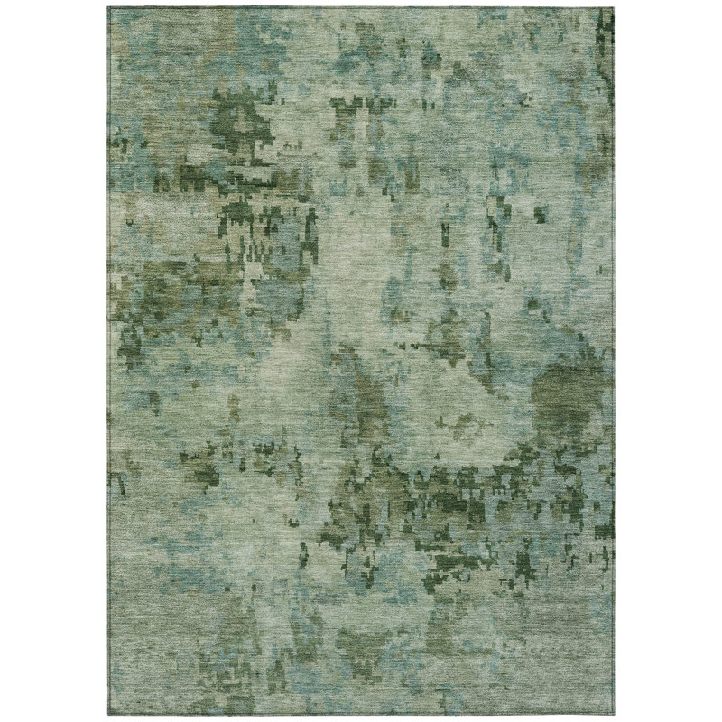 Machine Washable Indoor/Outdoor Earleville ACN2360 Casual Rug, Rectangle 5' x 7'6"