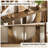 71-inch Console Table For Entryway, Farmhouse Entryway Table With Sturdy Geometric Frame For Living Room, Foyer, Entrance, Rustic Brown