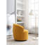 25,4 po Fauteuil jaune avec dossier rembourré et base en métal-219483339