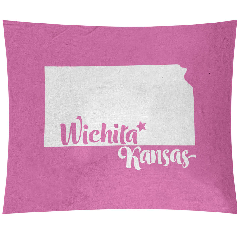 Tapisserie murale kansas wichita, H 27,5 po x l 37,5 po, Rose