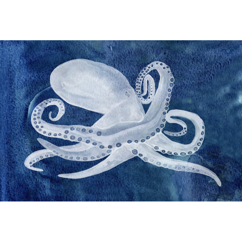 Cephalopod I 1 Piece Wrapped Canvas Painting, 20cm H x 30cm W