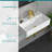 21"L x 12"W Wall Mount Bathroom Sink Ceramic Rectangular Console Bathroom vessel Sink with Basin Faucet and Bracket Base-116935429