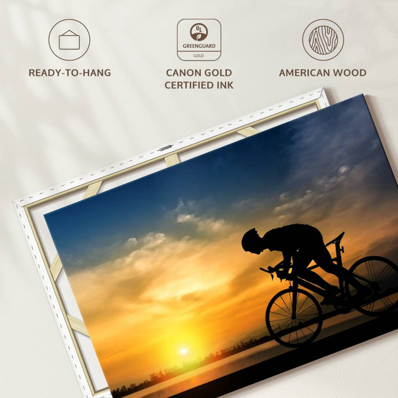 Sireci Cycling Silhouette, 30" H x 45" W