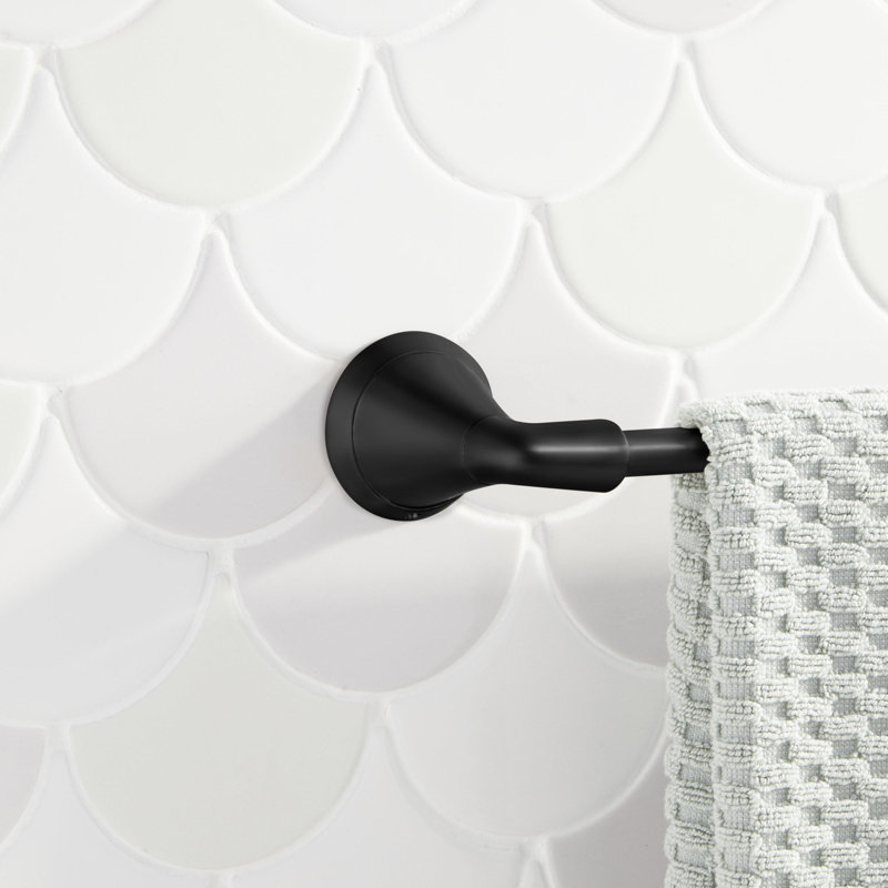 24" Provincetown Towel Bar, Matte Black
