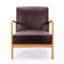 Chaise rembourrée en microfibre de style rétro-2038358720