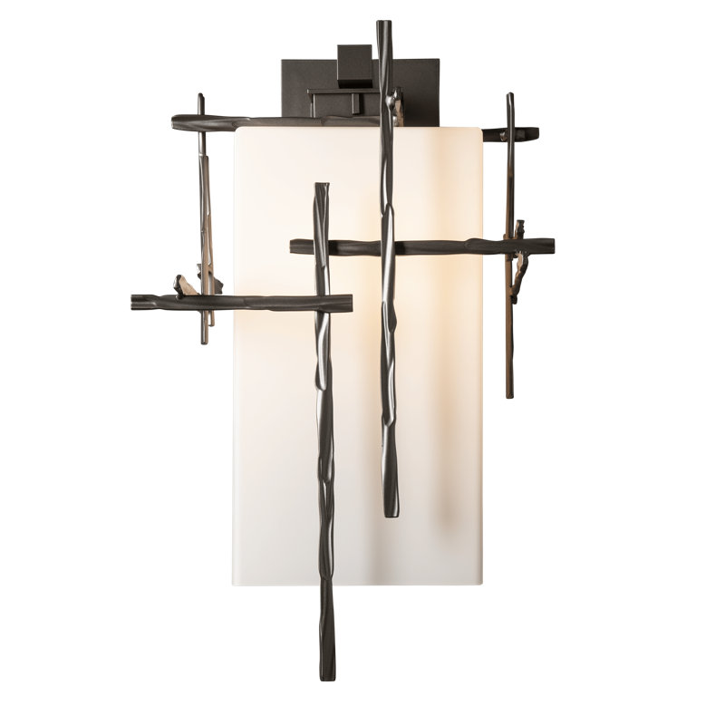 Tura Aluminum Outdoor Sconce, 13.6" H x 8.7" W x 10.2" D, Coastal White