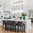 Bette 4 - Light Black Modern Kitchen Island Crystal Pendant With Adjustable Height-972232633