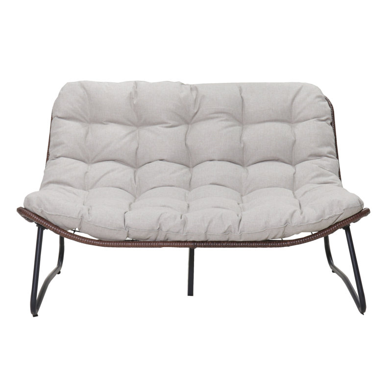 Causeuse de patio avec coussin