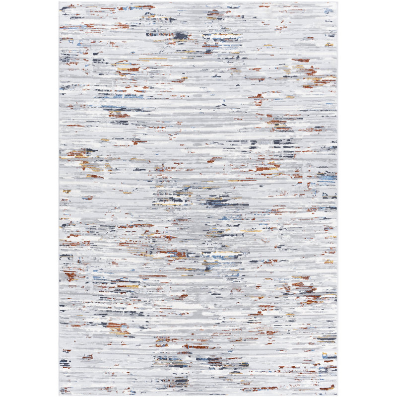 Abstract Indoor Rug, Rectangle 8'10" x 12'
