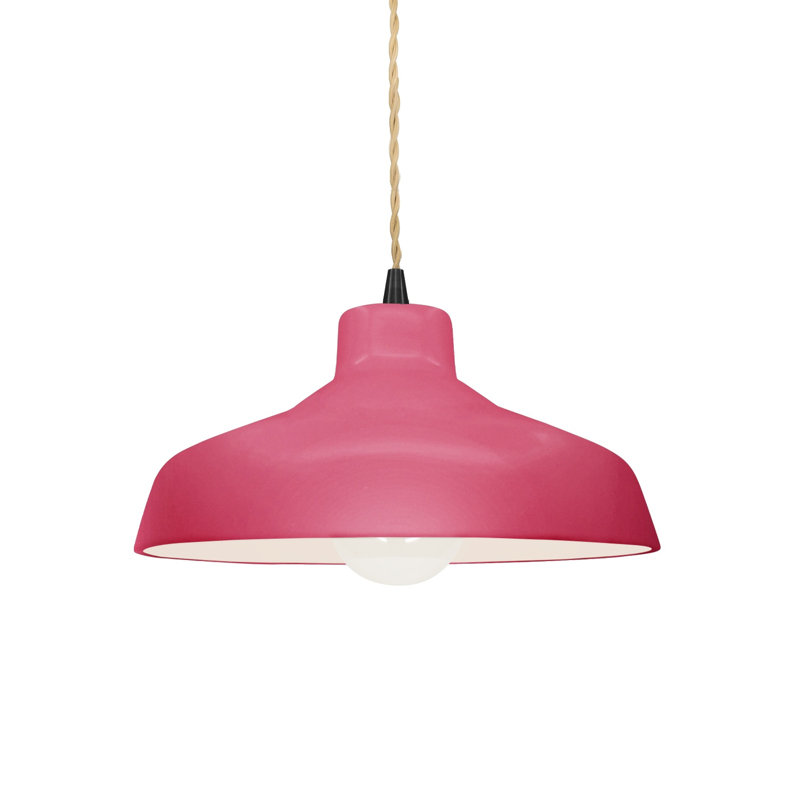 Gela 1 - Light Dome Pendant, 5.75" H x 11.5" W x 11.5" D, Matte Black