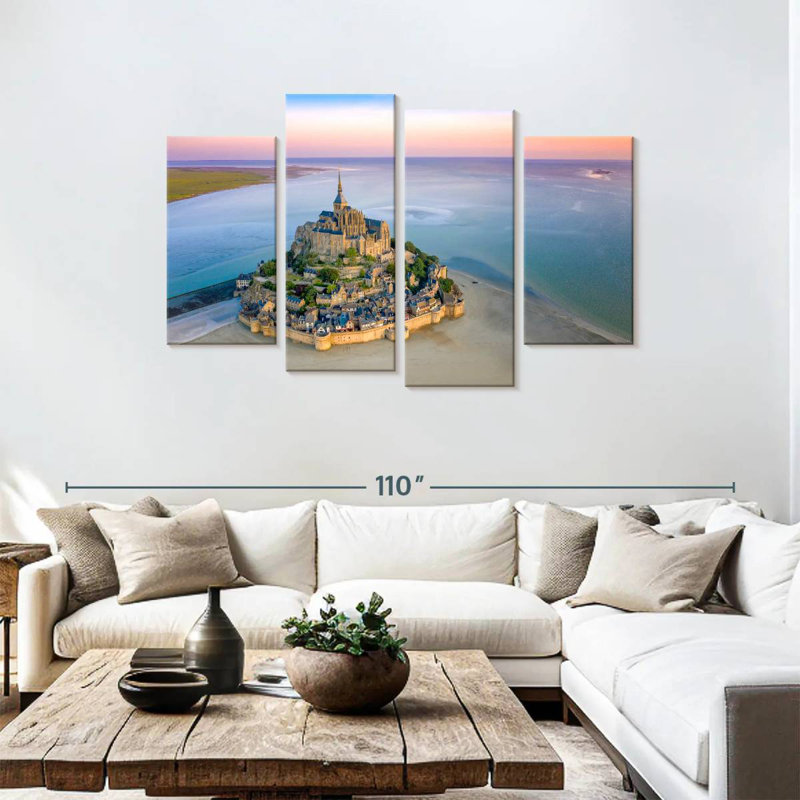 Adella Mont St.-Michel, France, Normandie, H 48 po x l 75 po