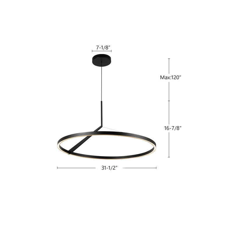 Roda 1 - Light LED Pendant, Black