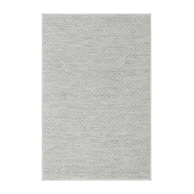 Tapis contemporain gris, Rectangle 4 pi x 6 pi