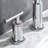 Widespread Double Handle Bathroom Faucet with Pop Up Drain-109325874
