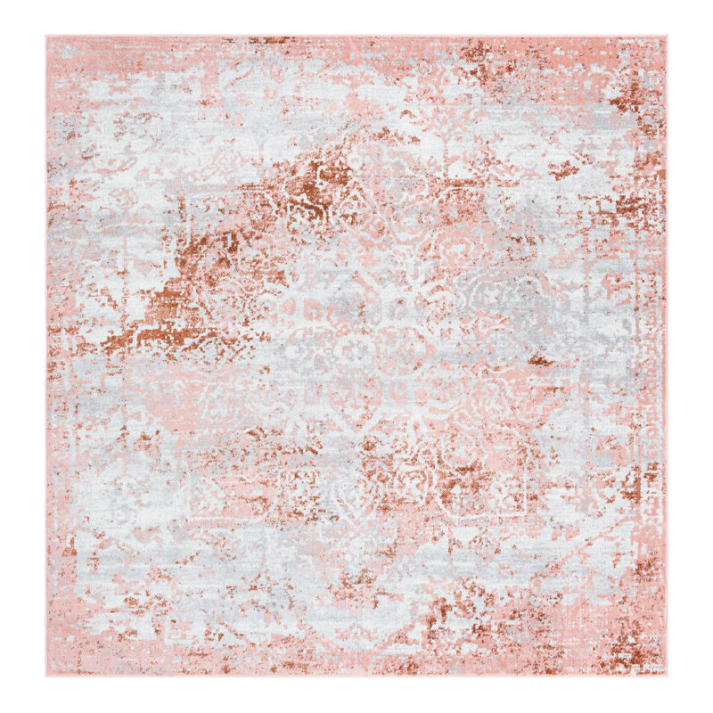 Massie Floral Indoor Rug, Square 7'1"