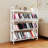 4-Tier Large Capacity Bookshelf With Wheels-1838101555