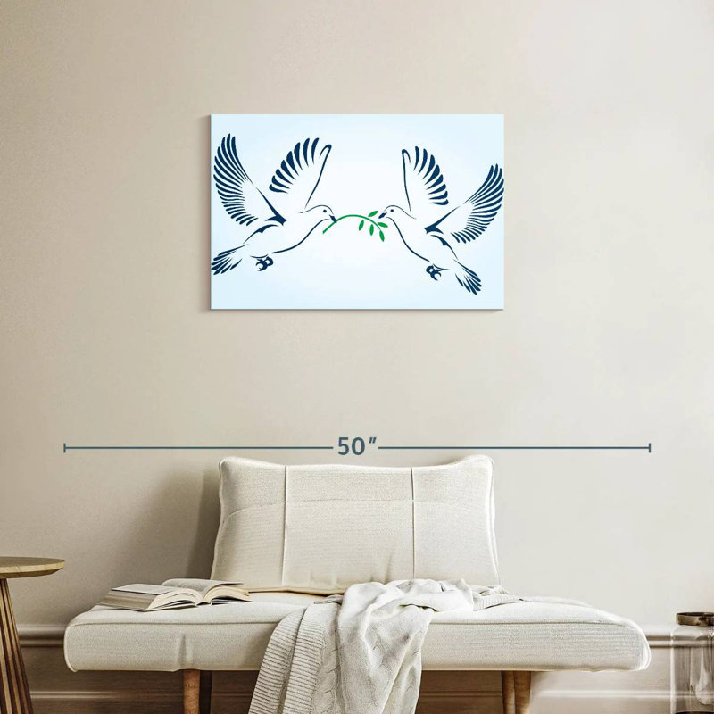 Doves Of Peace, 20" H x 30" W