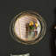 Seyma Round Metal Framed Wall Mounted Accent Mirror in Gold-1897192607