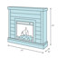 Dimplex Featherston Electric Fireplace with Mantel Surround Package - Pine w/ Grey Stone-Look Shelf