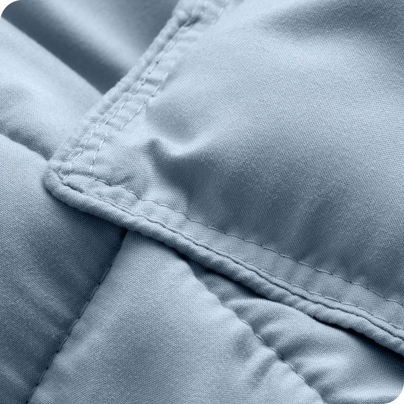 Soft All Season Comforter Set, Twin Comforter + 1 Standard Sham, Dusty Blue