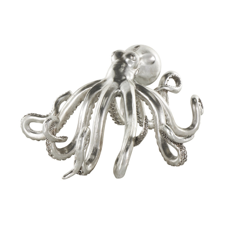 Cole And Grey Resin Laying Octopus Sculpture