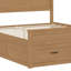 Base de lit avec rangement moderne en bois avec 6 tiroirs, lit plateforme avec support en lattes de bois-1362870727
