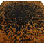 Alaisdair Splash Abstract Black Orange Area Rug-904268116