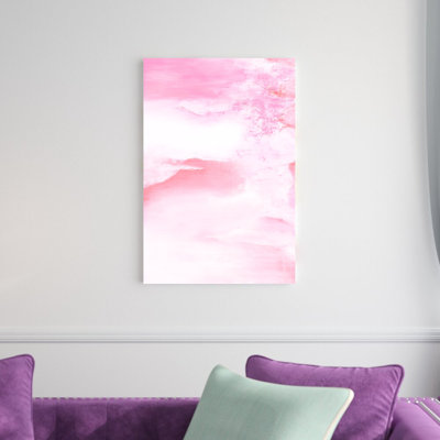 " Pink Abstract " Painting Print
