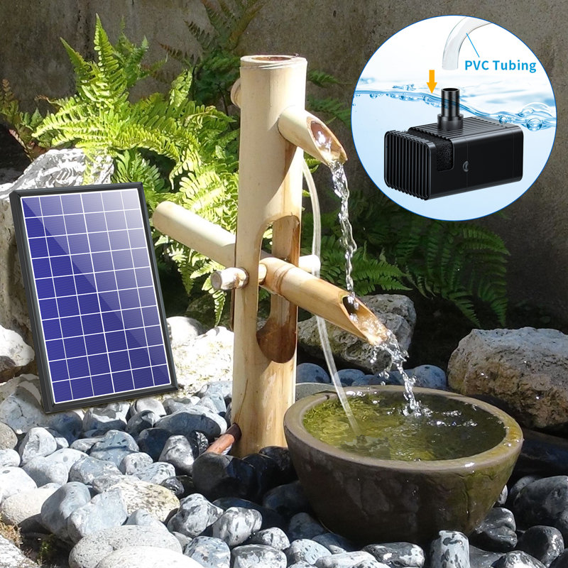 6.5W Solar Fountain Pump With Battery Backup