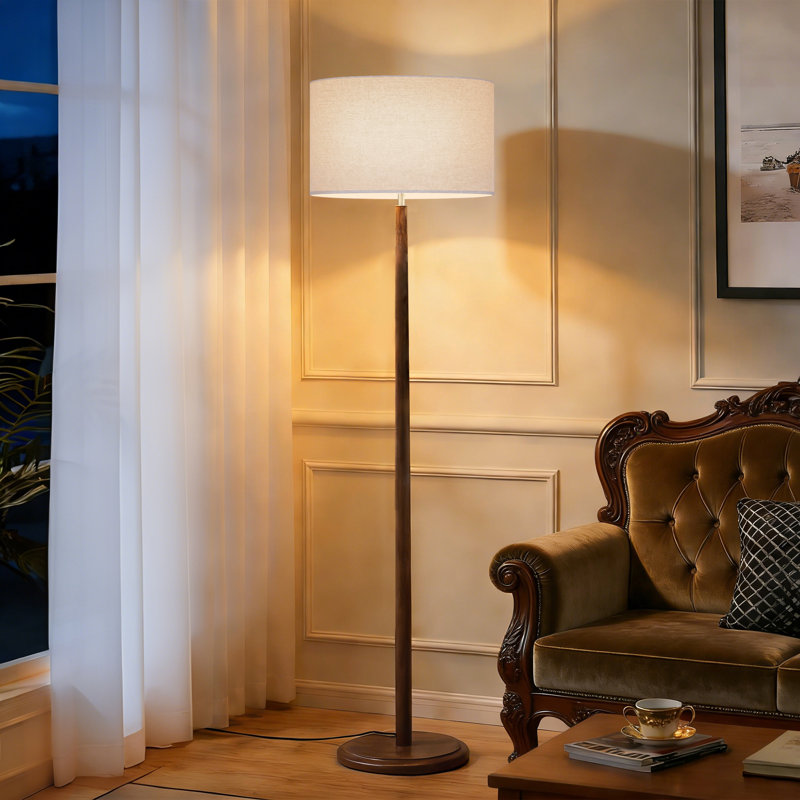 61 po Lampe sur pied Nordic, Crème