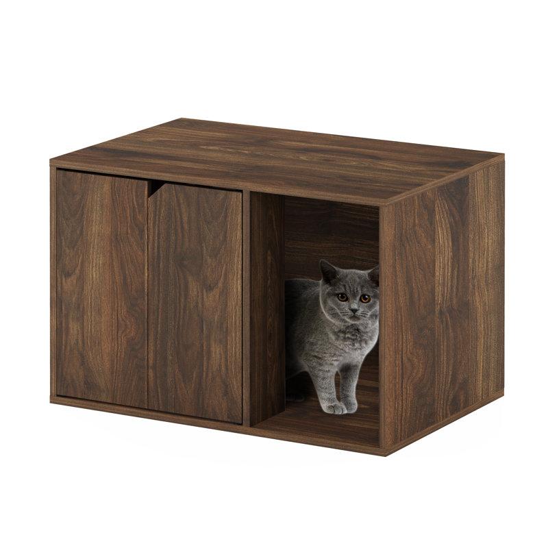 Jayleen Litter Box Enclosure, Walnut