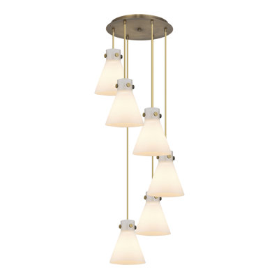 Luminaire suspendu 6 lumières Amrith