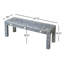 Vivienne Bone Inlay 47.5"W Bench