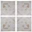 Panneaux muraux 100% bois de sapin vieilli 17,5 po x 17,5 po, finition blanchie, médaillon pour divers décors intérieurs complexes