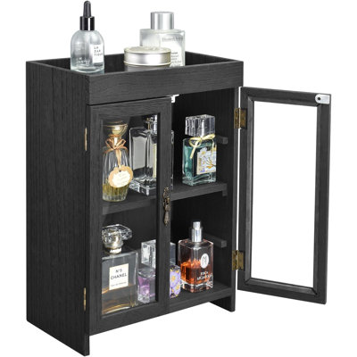 Masumah Wood 4 Compartment Makeup Organizer